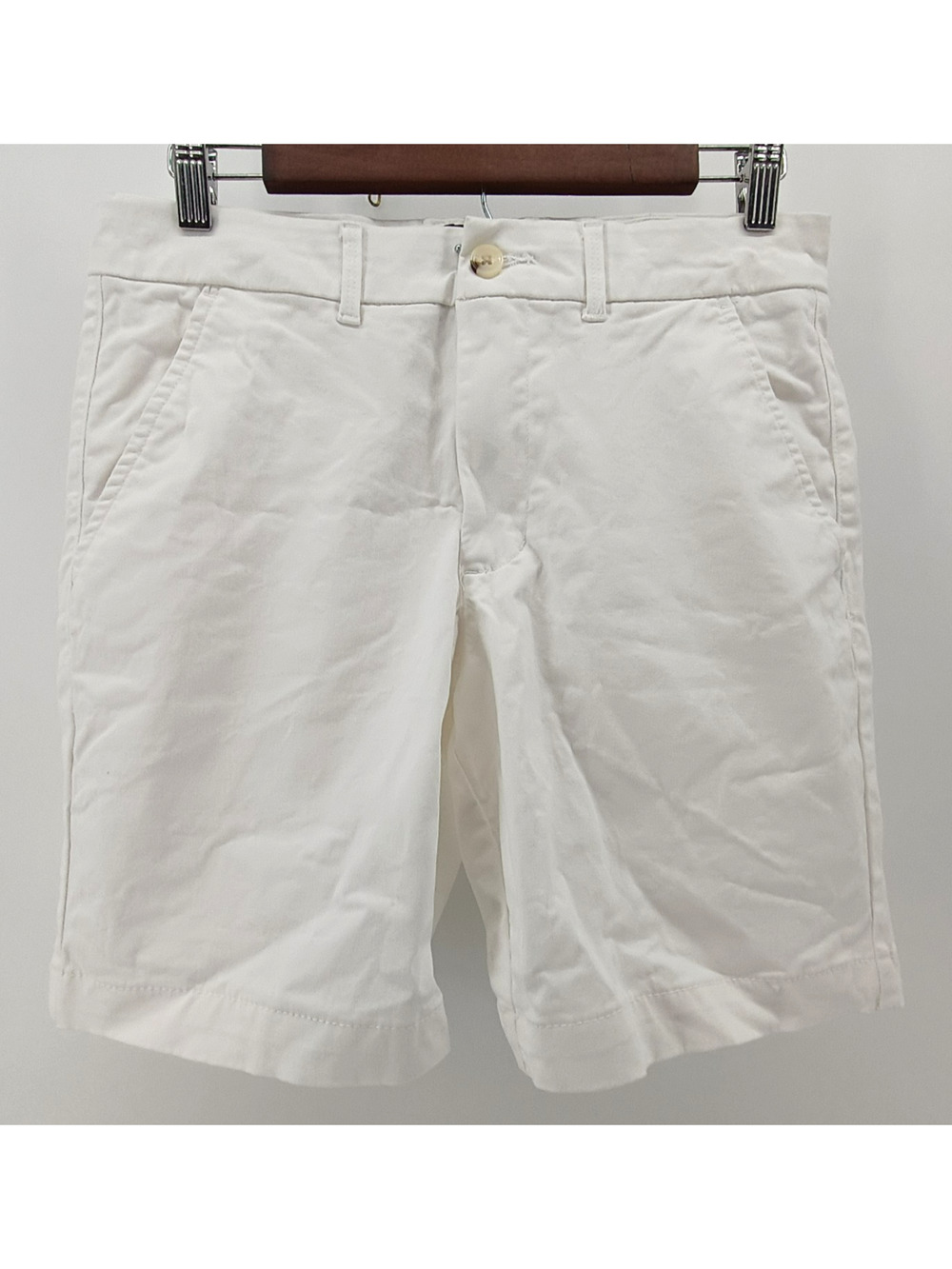 Ben Sherman White Chino Mens Shorts Size 30 Regular Fit Stretch Cotton Blend